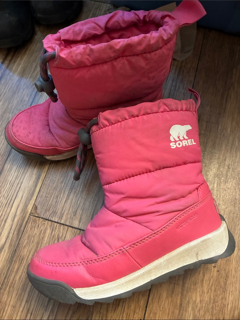 Sorel Pink Kids' Puffer Snow Boots
